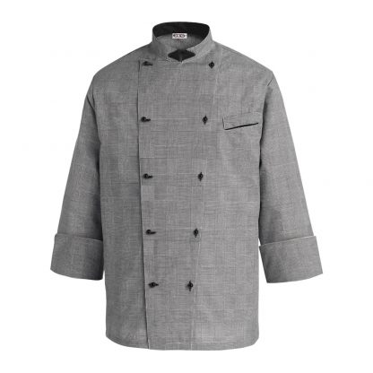 CHEFS JACKET GREY CHECK