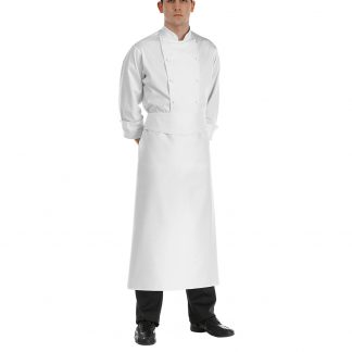 LONG WAIST APRON WITH FOLDED TOP