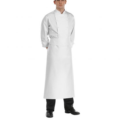 LONG WAIST APRON WITH FOLDED TOP