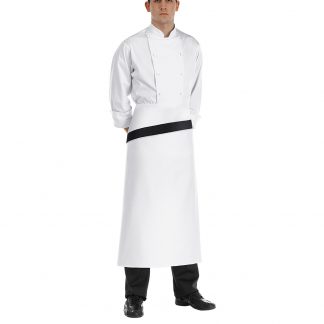 LONG WAIST APRON WITH STRIPE