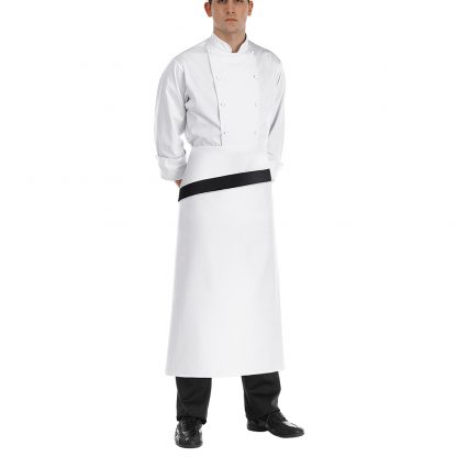 LONG WAIST APRON WITH STRIPE
