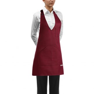 SHORT SOMMELIER APRON WITH POCKET AND NECK ADJUSTER