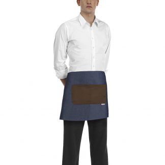 SHORT WAIST APRON WITH CONTRAST POCKET