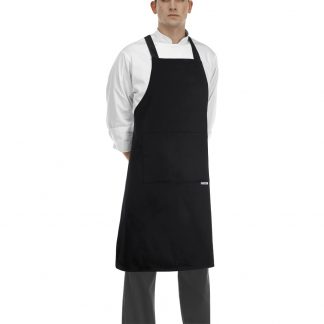 BIB APRON WITH POCKET AND BACK STRAPS